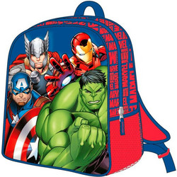Cerda Marvel Avengers Σχολική Τσάντα Πλάτης Δημοτικού Μπλε Κόκκινη 2100005348