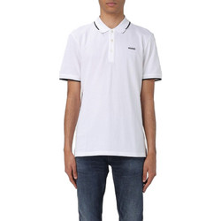 Hugo Boss Ανδρική Μπλούζα Polo Κοντομάνικη Λευκή 50467344-100