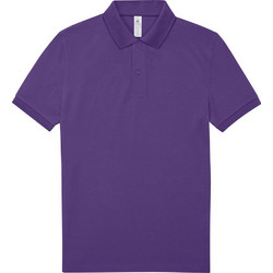 B&C Collection Ανδρική Μπλούζα Polo Κοντομάνικη Μωβ PU424