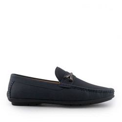B-Soft Ανδρικά Μοκασίνια Loafers Δερμάτινα Navy Μπλε 839-4