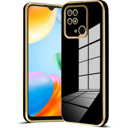 Bodycell Gold Plated Back Cover Black (Xiaomi Redmi 10C)