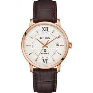 Bulova Ανδρικό Ρολόι Αυτόματο με Καφέ Δερμάτινο Λουράκι 97B225 Bulova Ανδρικό Ρολόι Αυτόματο με Καφέ Δερμάτινο Λουράκι 97B225