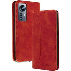 Bodycell Pu Leather Book Red (Xiaomi 12 5G / 12X 5G)