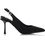 MariaMare Γόβες Slingback Δερμάτινες με Τακούνι Στιλέτο Μαύρες 68349-C54421