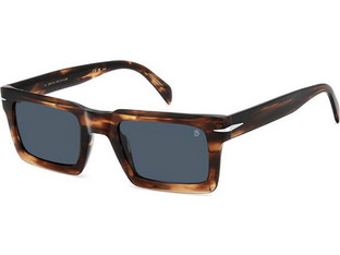 David Beckham DB7126S EX4KU Ανδρικά Γυαλιά Ηλίου Τετράγωνα Κοκάλινα Ταρταρούγα με Μαύρο Φακό
