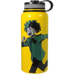 Just Funky My Hero Academia Deku Παιδικό Παγούρι Θερμός Πλαστικό Κίτρινο 900ml