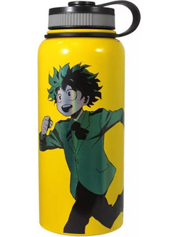 Just Funky My Hero Academia Deku Παιδικό Παγούρι Θερμός Πλαστικό Κίτρινο 900ml