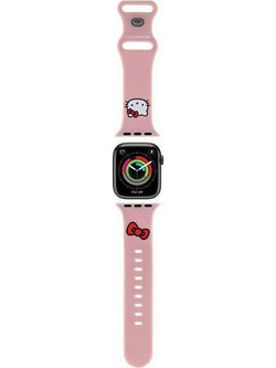 Hello Kitty Head Λουράκι Σιλικόνης Pink (Apple Watch 42 / 44 / 45 / 49mm)