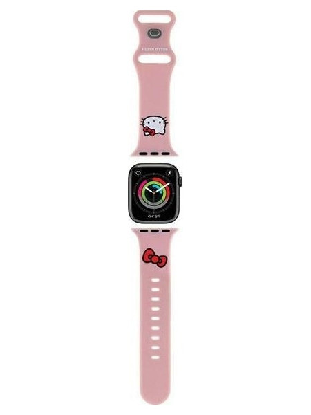 Hello Kitty Head Λουράκι Σιλικόνης Pink (Apple Watch 42 / 44 / 45 / 49mm)