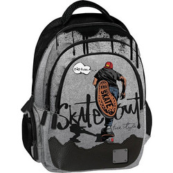 Graffiti XScape Skate Σχολική Τσάντα Πλάτης Δημοτικού Γκρι 249215
