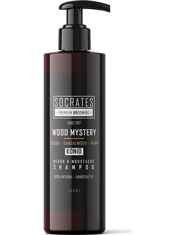 Socrates Premium Grooming Wood Mystery Konio Σαμπουάν για Γένια 200ml