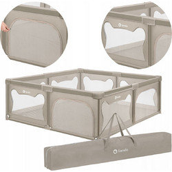 Lionelo Willow XL Τετράγωνο με Δίχτυ Μπεζ 5903771709224