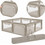 Lionelo Willow XL Τετράγωνο με Δίχτυ Μπεζ 5903771709224