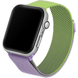 Beline Steel Λουράκι Μεταλλικό Green / Purple (Apple Watch 38 / 40 / 41mm)