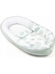 Doomoo Cocoon Leaves Aqua Green Βρεφικό Μαξιλάρι Φωλιά 80x50cm