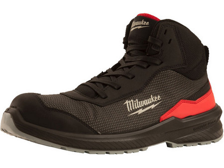 Milwaukee Flextred Μποτάκια Ασφαλείας S3S Αδιάβροχα Μαύρα Κόκκινα