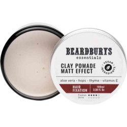 Beardburys Essentials Clay Pomade Μαλλιών Matte Δυνατό Κράτημα 100ml