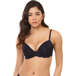 Norddiva Σουτιέν για Βαθύ Ντεκολτέ Push Up με Μπανέλα Navy Μπλε 5801