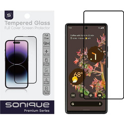 Sonique Hardy Glass Premium Tempered Glass Black (Google Pixel 6A)