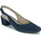 Dorking PAMEL Ανατομικές Γόβες Suede Slingback με Χοντρό Χαμηλό Τακούνι Navy Μπλε D9098