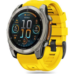 Tech-Protect Silicone Λουράκι Σιλικόνης Yellow (Garmin Fenix 5 / 6 / 6 Pro / 7 / 8 / Ε 47mm)