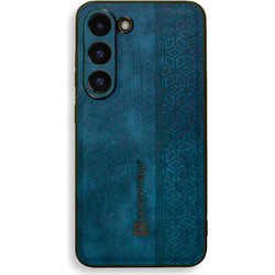 Bodycell Pattern Leather Back Cover Blue (Samsung Galaxy S23)