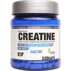 Quamtrax Creatine Micronized 220 Κάψουλες