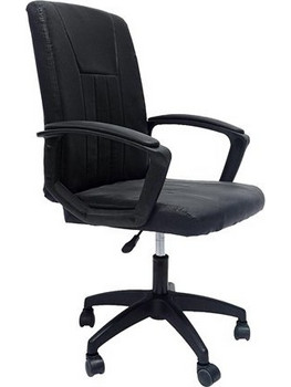 HomeMarkt Nim Καρέκλα Γραφείου Μαύρη HM1200.01
