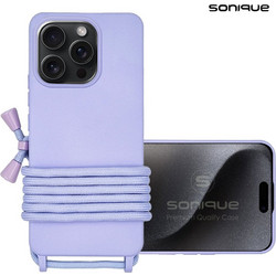 Sonique Silicone CarryHang Back Cover Lilac (iPhone 15 Pro)