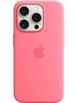 Apple Silicone MagSafe Back Cover Pink (iPhone 15 Pro)
