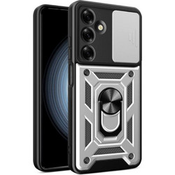 Bodycell Armo Slide Ring Holder Back Cover Silver (Samsung Galaxy M35 5G)