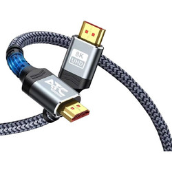ATC Καλώδιο HDMI 2.1 Braided HDMI Male to HDMI Male 5m Black