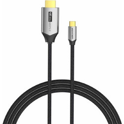 Vention Καλώδιο HDMI 2.0 Braided HDMI Male to USB-C Male 2m Black