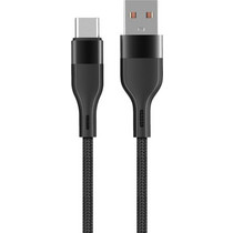 Maxlife MXUC-07CB Braided USB-A to USB-C 1m Black 5900495076724