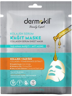 Dermokil Sheet Μάσκα Προσώπου για Ενυδάτωση με Κολλαγόνο 23gr