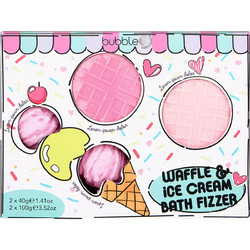 Bubble T Cartoon Waffle Bath Fizzer 4τμχ