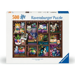 Puzzle Ravensburger Cubby Cats & Succulents 500 Κομμάτια