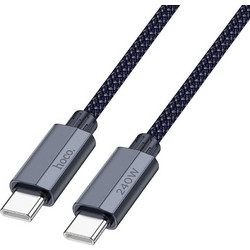 Hoco U134 Braided USB-C to USB-C 240W 1.8m Navy Blue 6942007620093