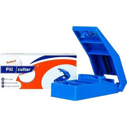 Romed Pill Cutter Θήκη Χαπιών με Κόφτη Μπλε