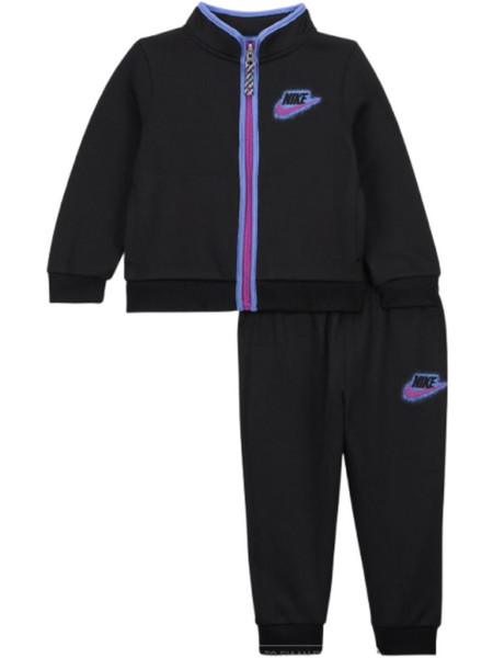 Nike Παιδικό Σετ Φόρμας Μαύρο Μωβ 86M510-023