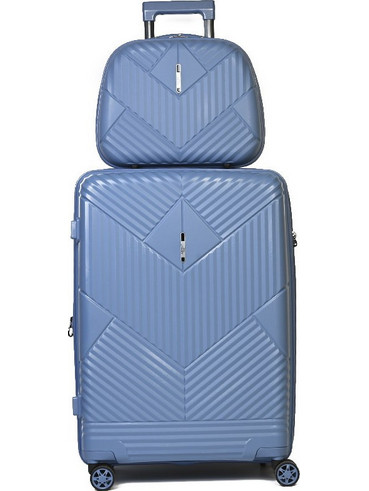 Airtex 2753M-72 Βαλίτσα Μεσαία 65x43x26cm με 4 Ρόδες Γαλάζια