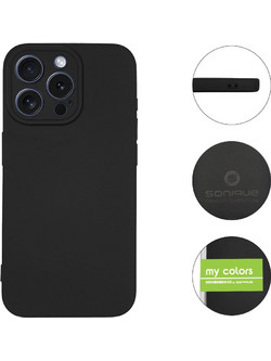 Sonique My Colors Silicone Back Cover Black (iPhone 15 Pro Max)