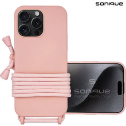 Sonique Carryhang Back Cover Pink (iPhone 15 Pro Max)