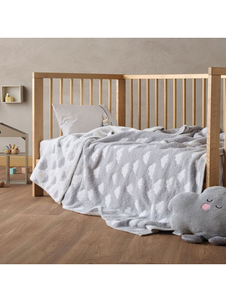 Kentia Esperos Κουβέρτα Κούνιας Πλεκτή 100x140 Γκρι