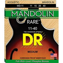 DR Strings Rare Σετ 4 Χορδές Μαντολίνου Phosphor Bronze 11-40" Medium Tension 1/4