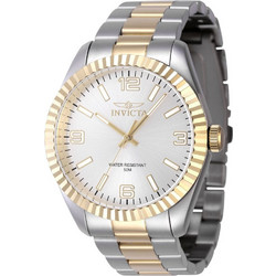 Invicta Specialty Ανδρικό Ρολόι με Ασημί Χρυσό Μεταλλικό Μπρασελέ 47454