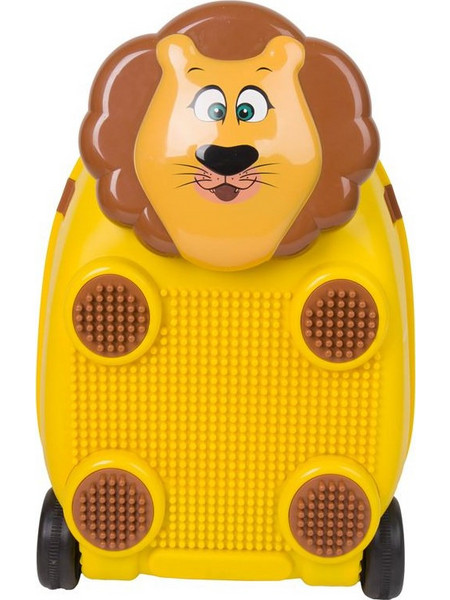Zoolittle Trolly Lion ZOO-1708 Παιδική Βαλίτσα Καμπίνας 47.5x34.5x31.5cm με 4 Ρόδες Κίτρινη