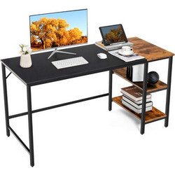 Costway Γραφείο Ξύλινο με Βιβλιοθήκη 140x60x74cm CB10417DK