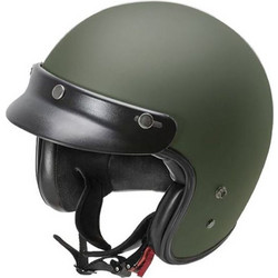 Garibaldi G02X Matt Green Κράνος Μηχανής Jet 1050gr