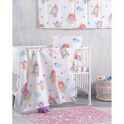 Rythmos Fairies Βρεφικό Πάπλωμα Κούνιας 150x110cm Λευκό